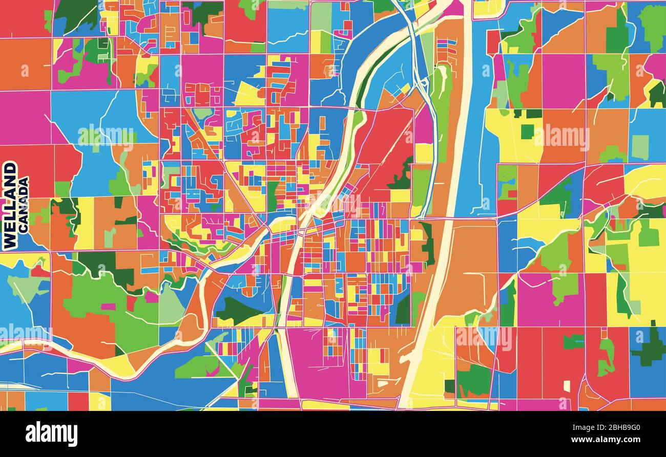 Welland ontario map Stock Vector Images Alamy