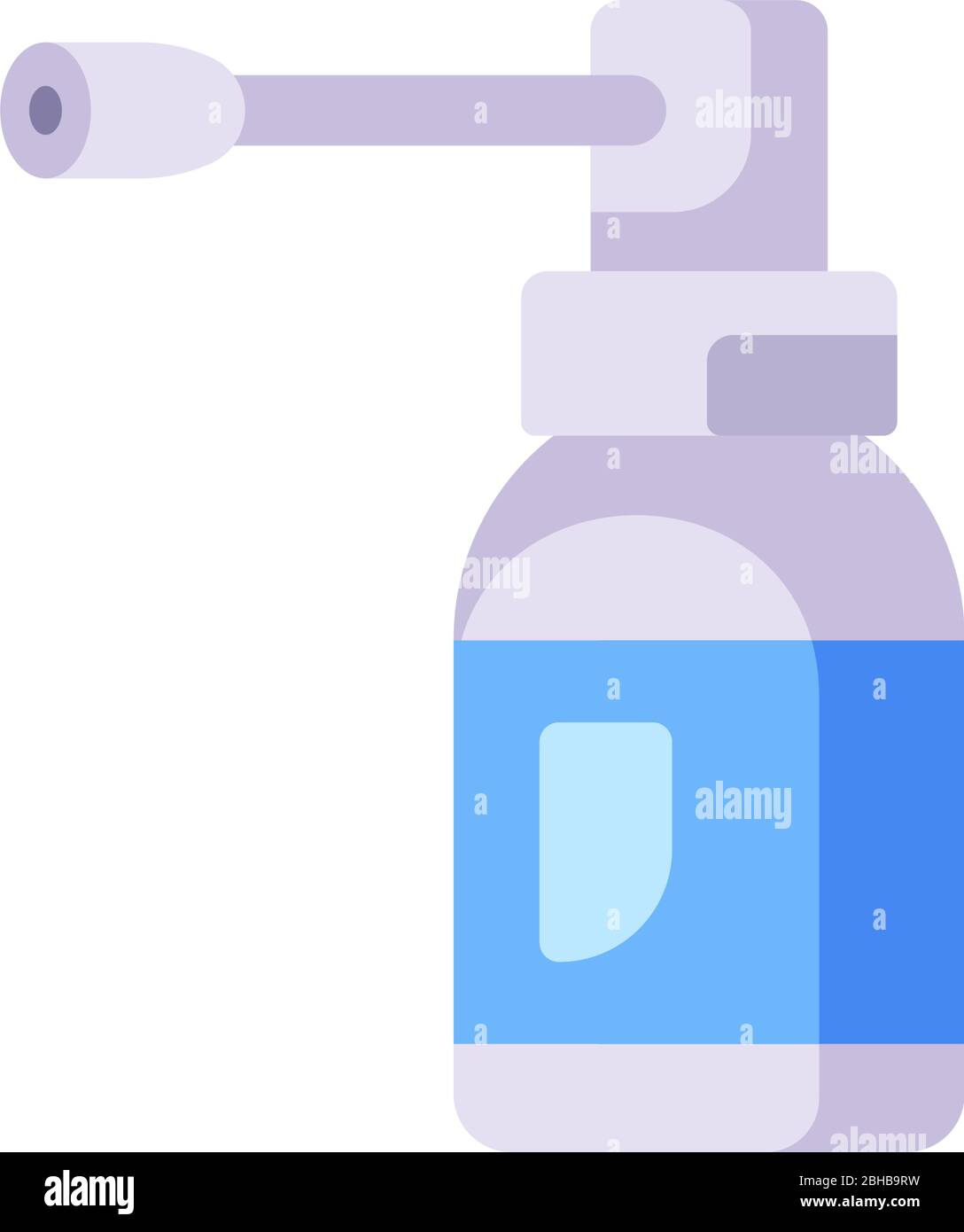 Throat spray bottle flat illustration Stock Vector Image & Art - Alamy