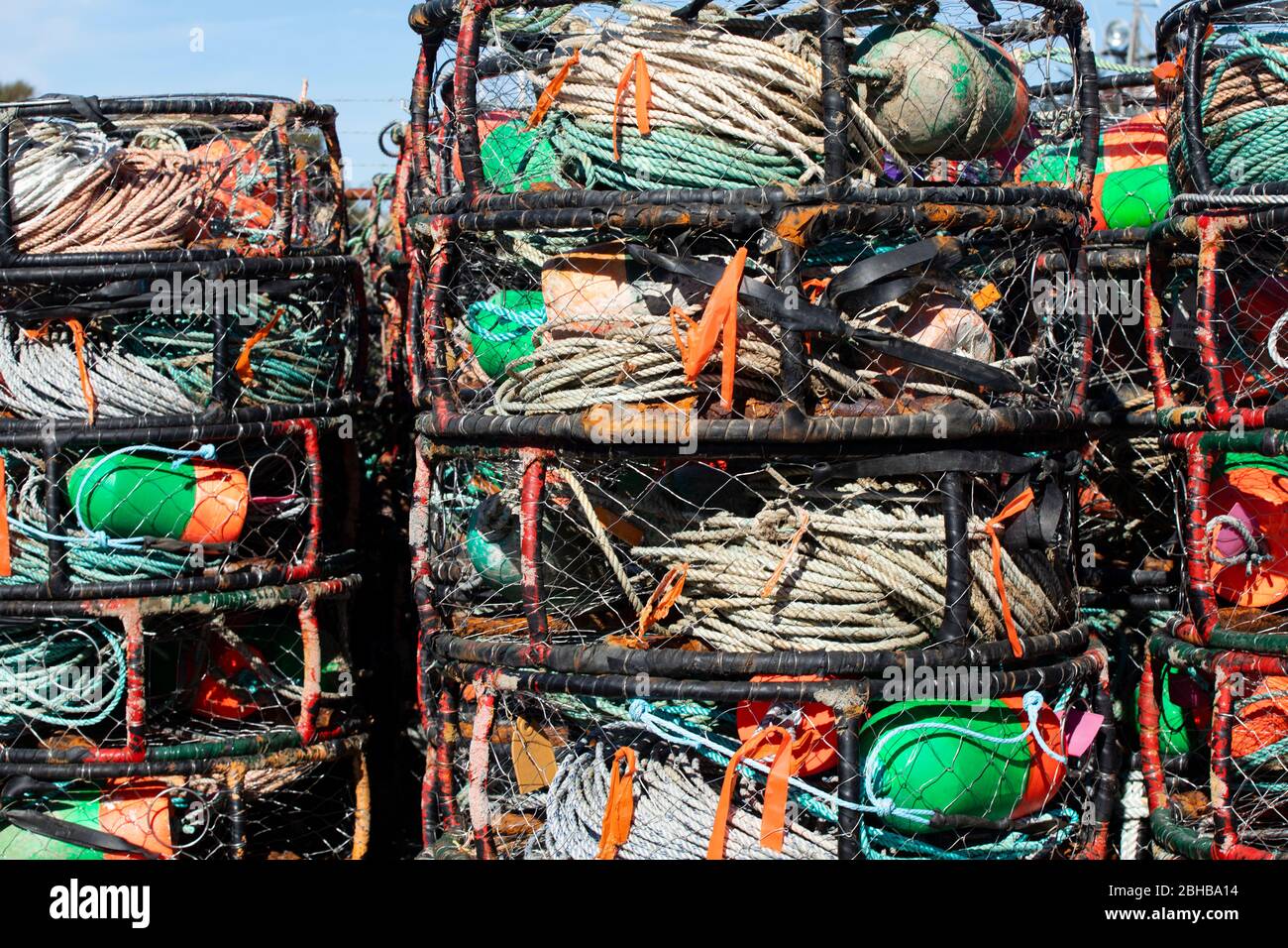 Crab Traps, Astoria Harbor, Oregon, USA Stock Photo Alamy