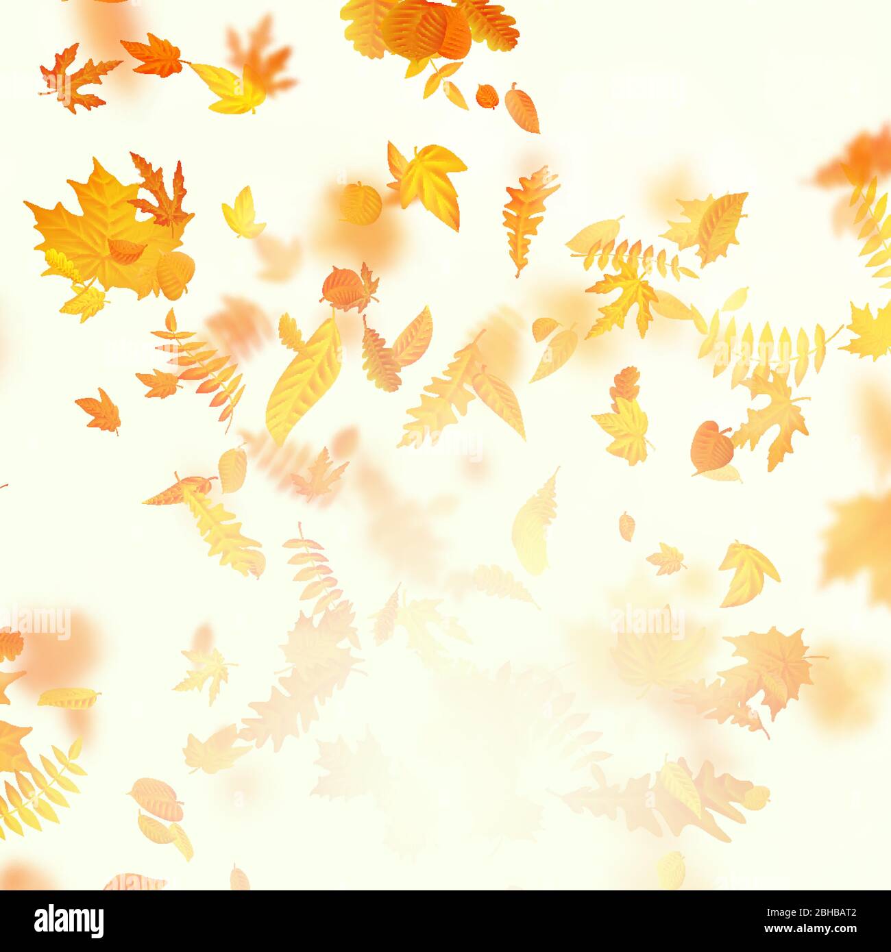 Autumn composition with maple leaves. EPS 10 vector Stock Vector