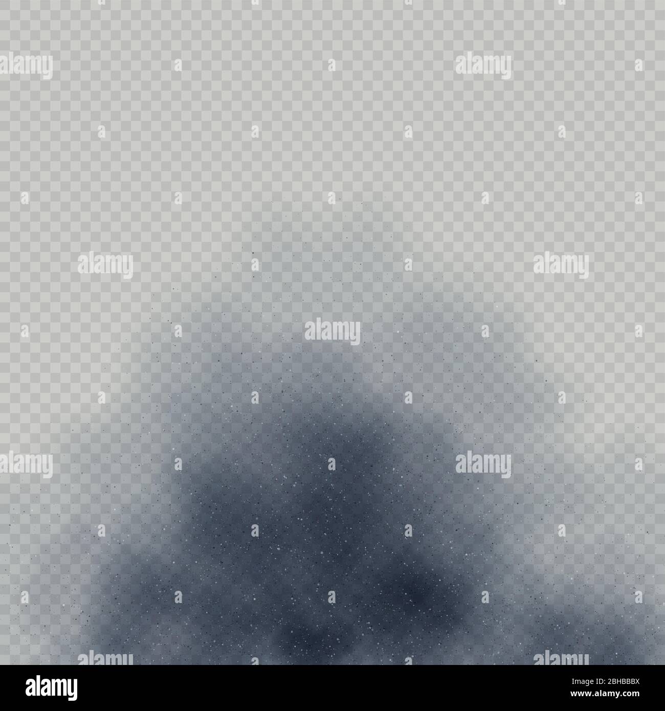 Dust cloud or fire smoke special effect on transparent background. EPS