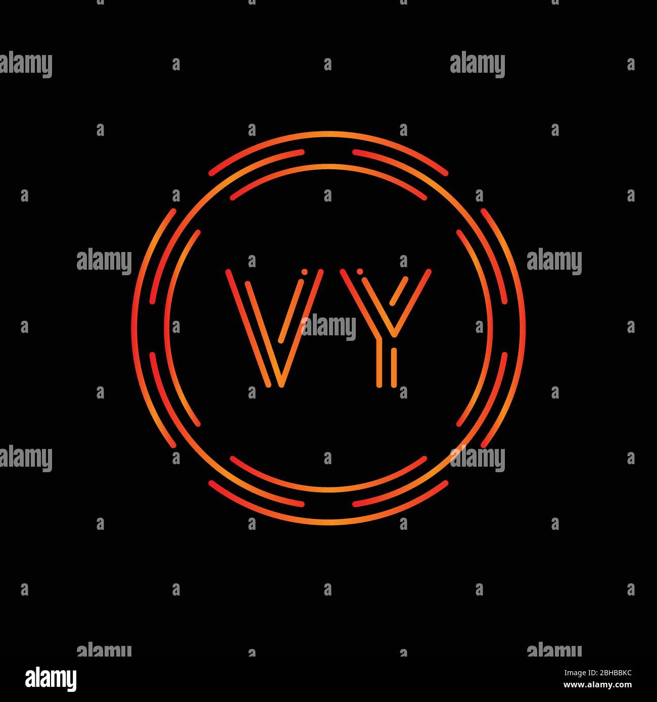 Creative Letter Vy Logo Creative Typography Vector Template Digital Abstract Letter Vy Logo Design Stock Vector Image Art Alamy