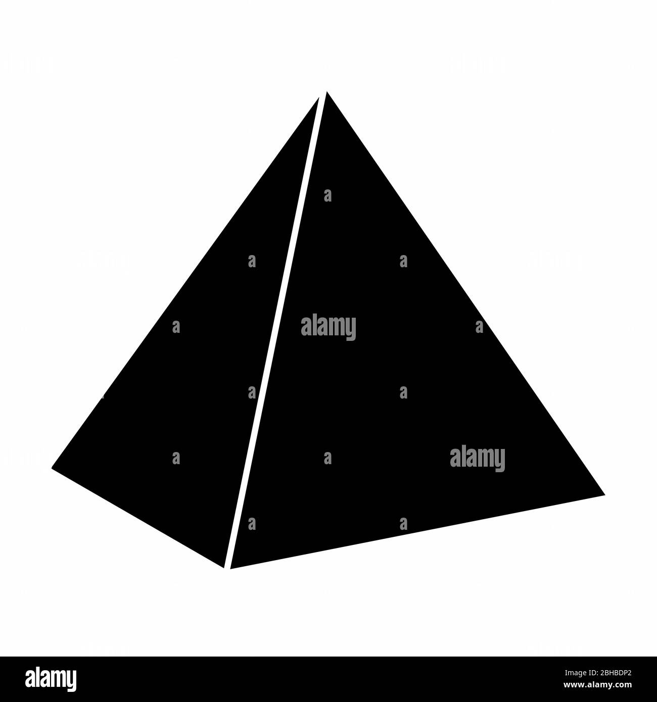Pyramid icon illustration Stock Vector