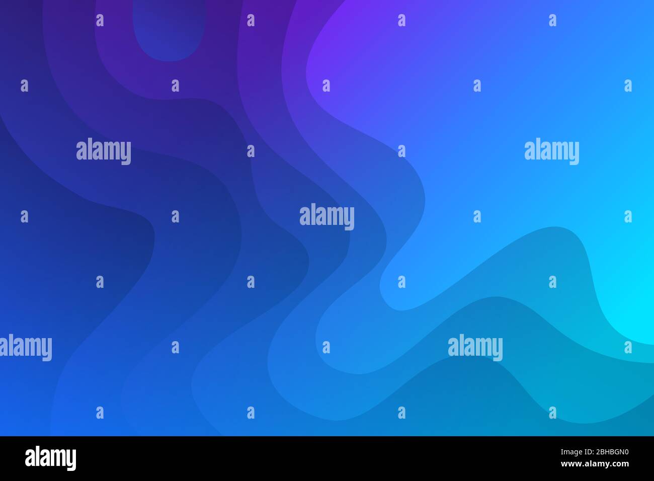 Landscape skyblue gradient fill vector abstract background minimalistic concept Stock Vector