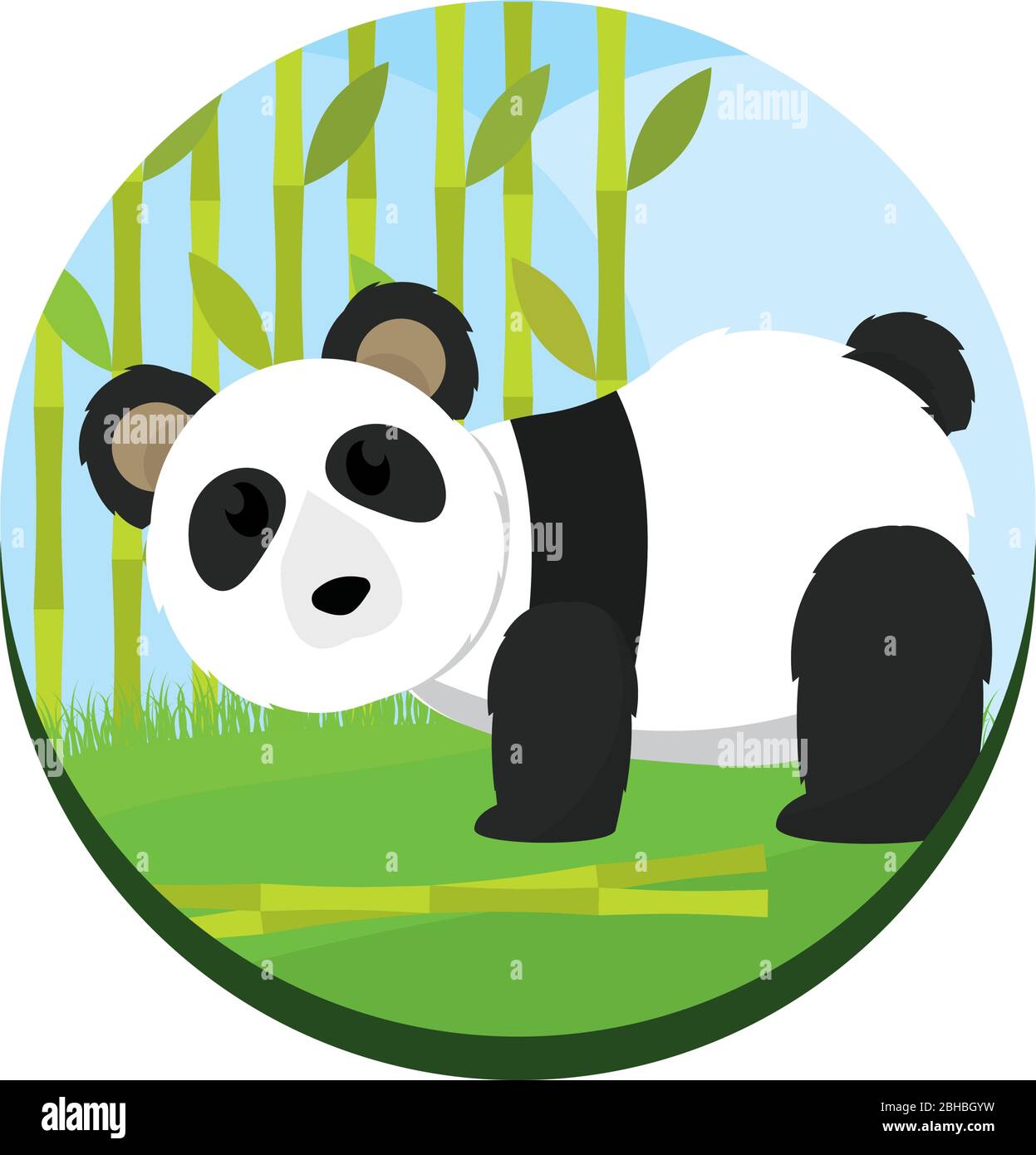 Cute panda bear cartoon Stock Vector Image & Art - Alamy