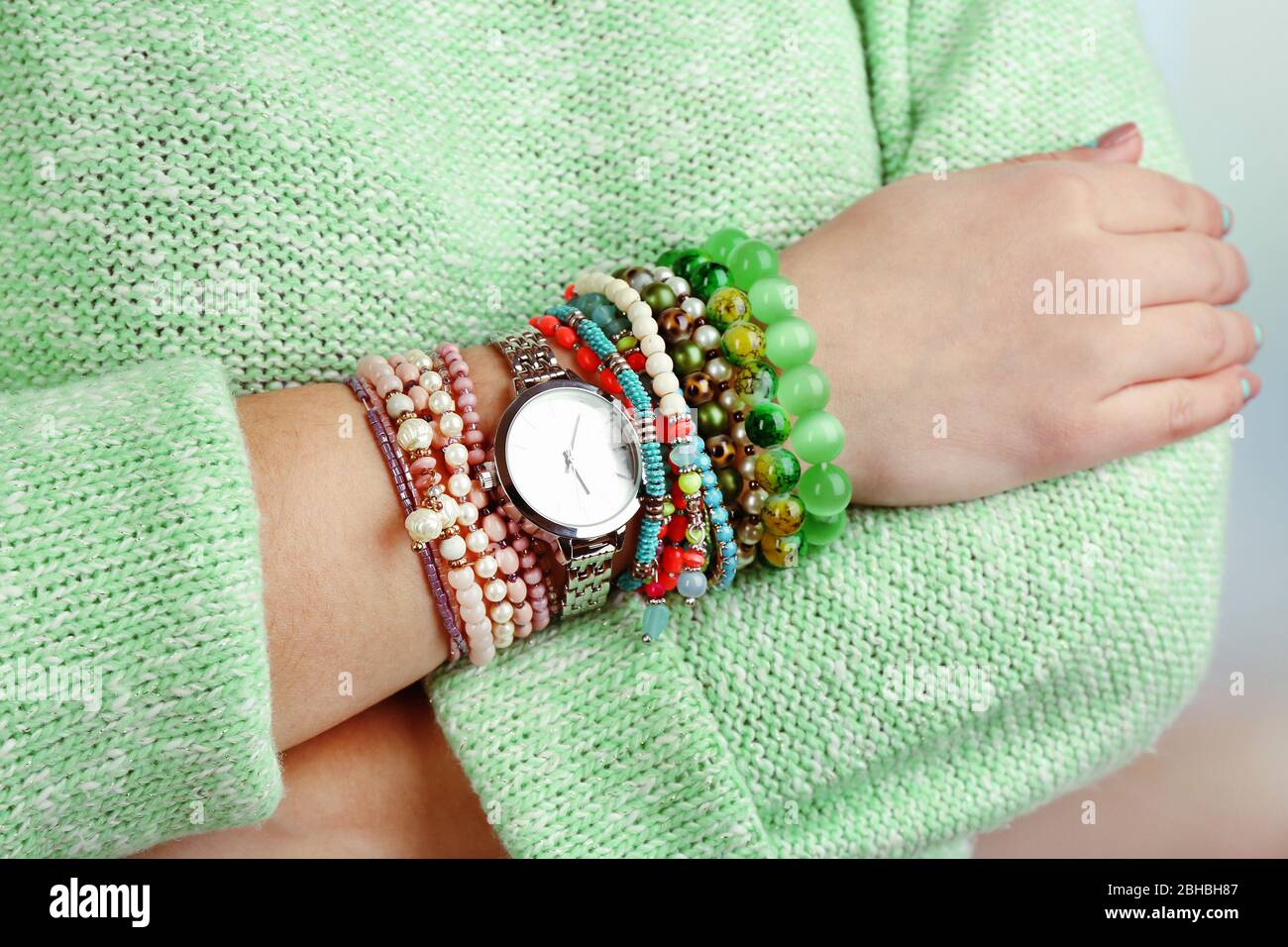Stylish bracelets hi-res stock photography and images - Alamy