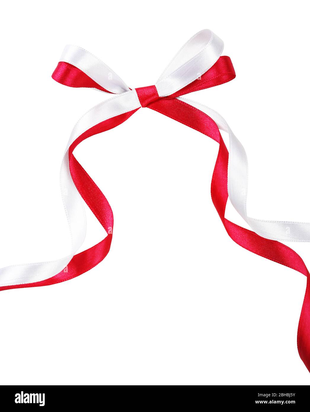 Colorful ribbons isolated on white Stock Photo - Alamy