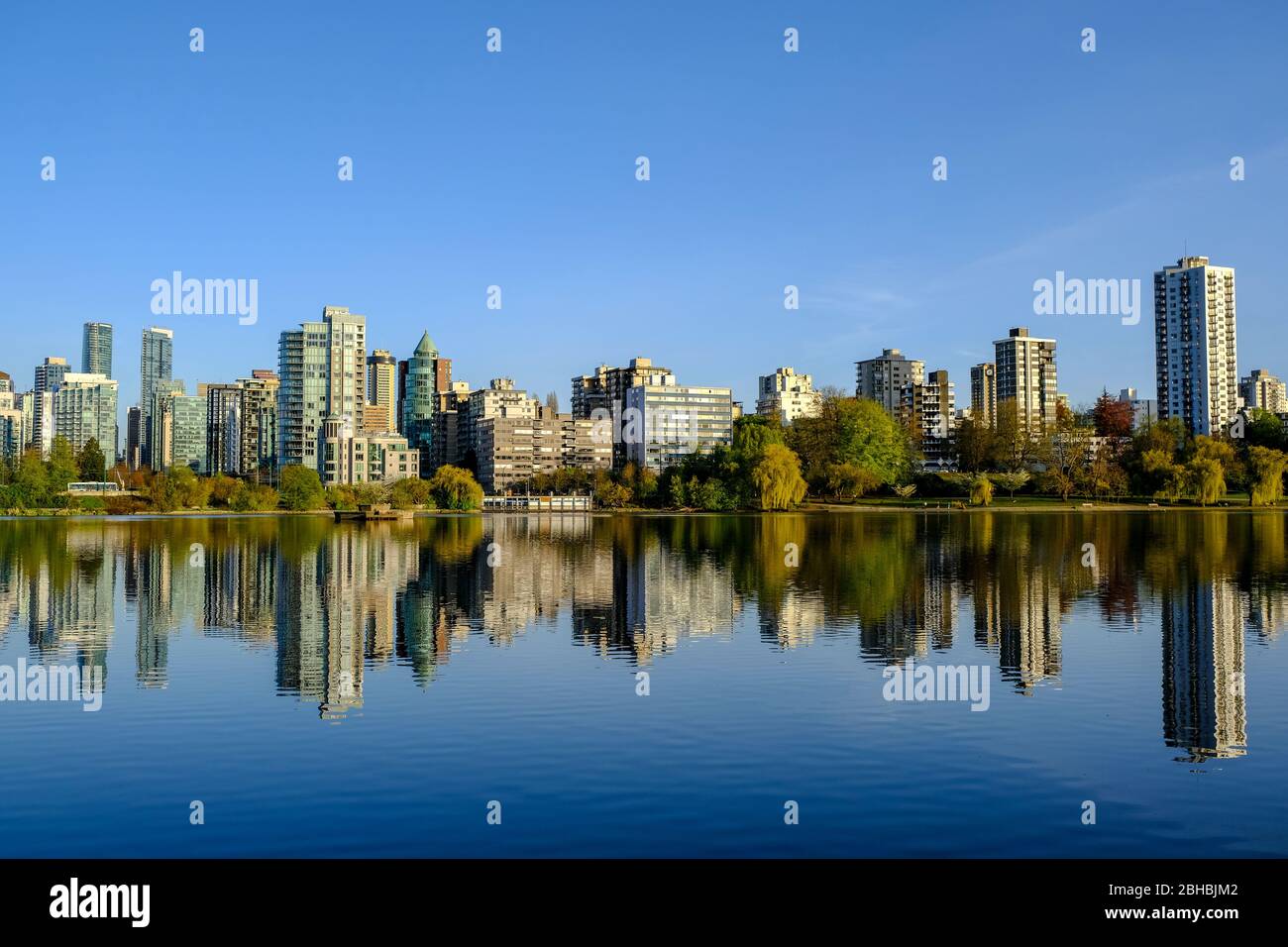 Vancouver skyline from Stanley Park Stock Photo - Alamy