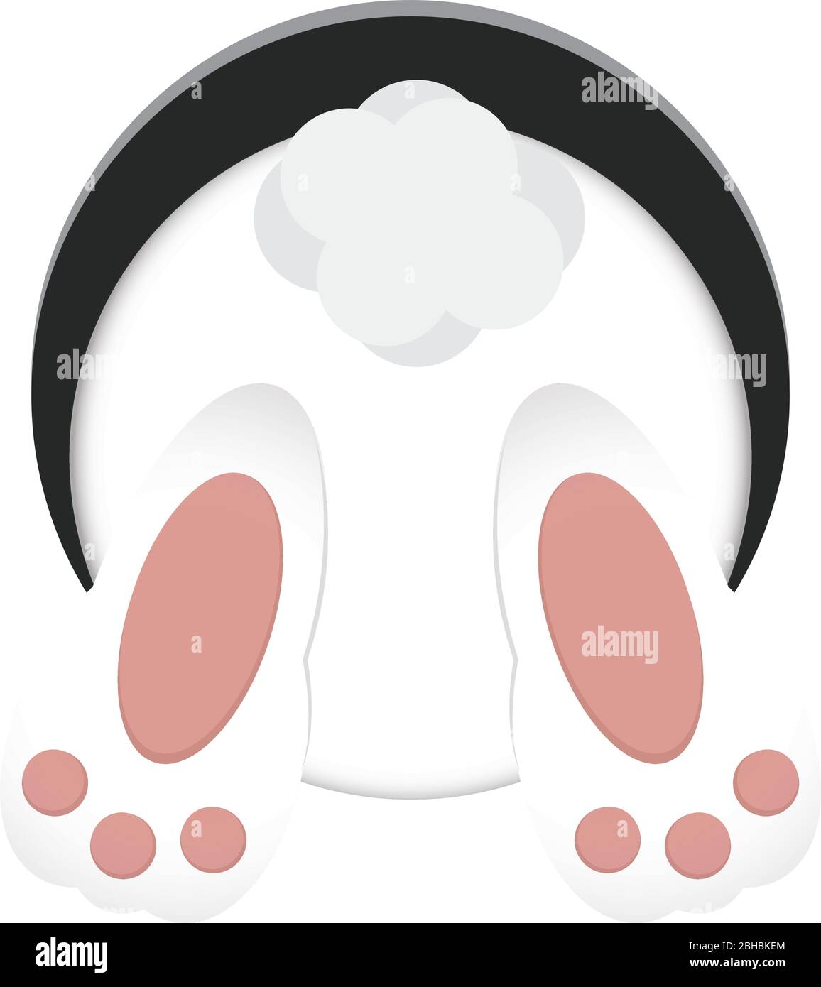 Bunny rear view Stock Vector Images - Alamy