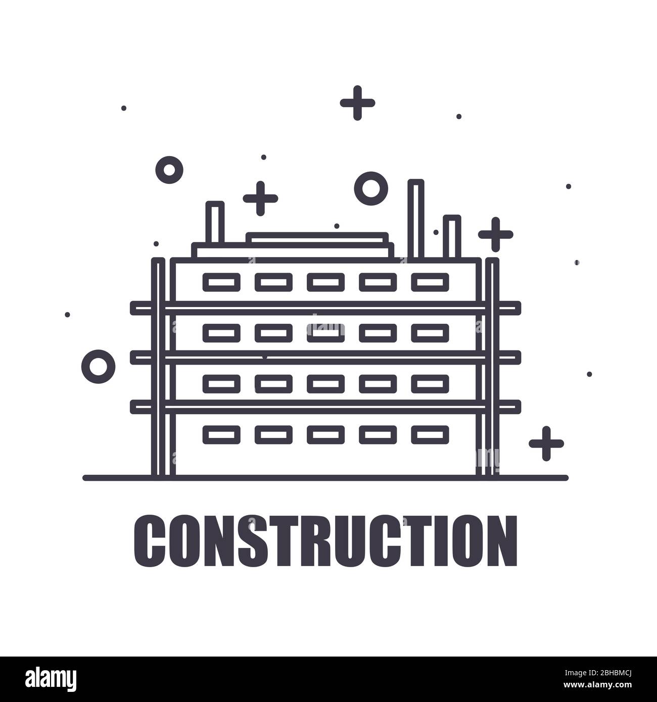 Vector Workshop Building City building design of Construction working maintenance workshop ...