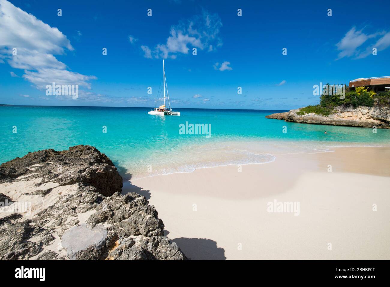 The Caribbean, Anguilla. The Malliouhana Hotel & Spa, beach at Meads