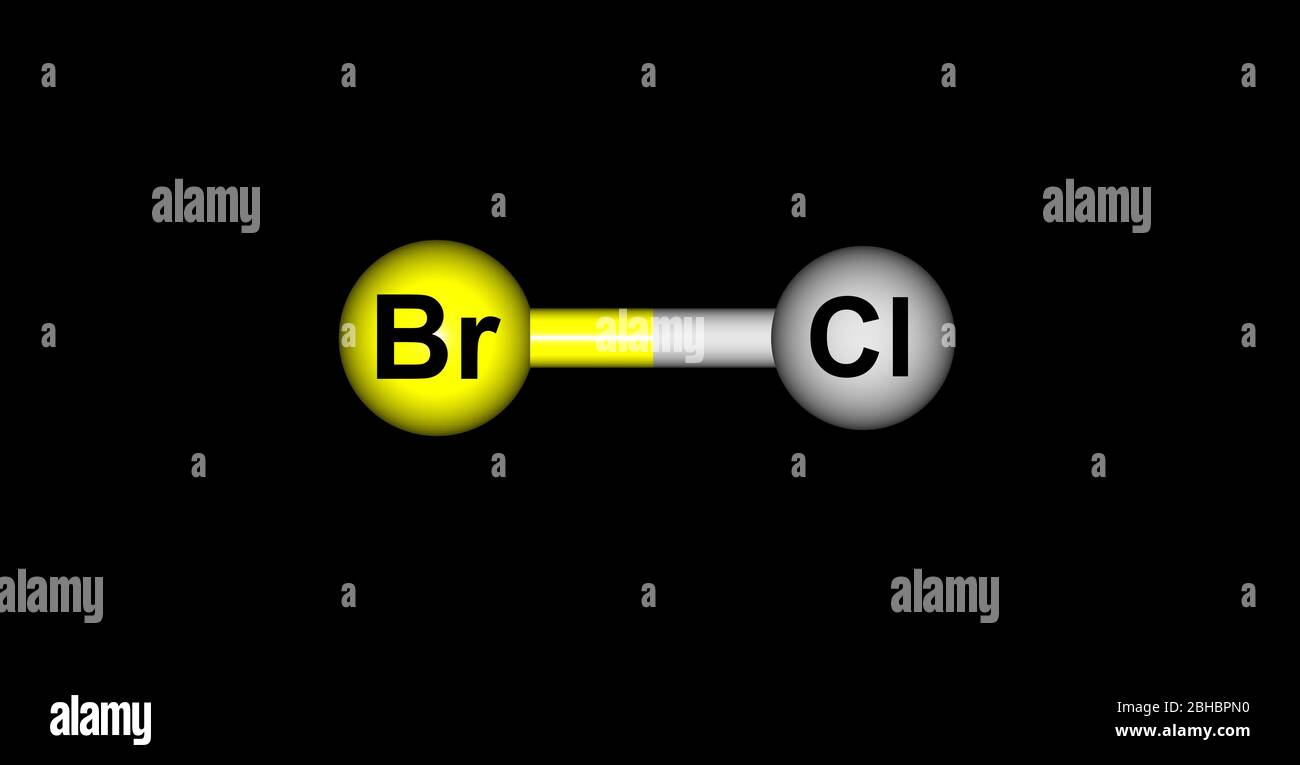 Bromine monochloride or bromochloride is an interhalogen