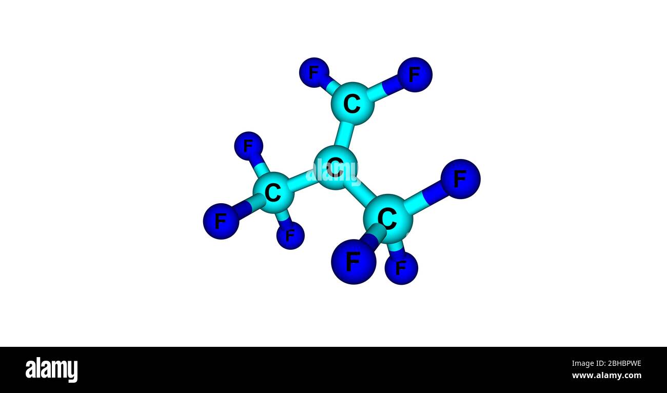 Perfluoroisobutene or PFIB is a fluorocarbon alkene. It is a hydrophobic  reactive gas with boiling point at 7 degree. It is a strong electrophile.  3d Stock Photo - Alamy