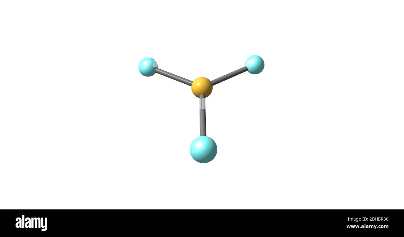 Boron trifluoride is the compound with the formula BF3. This pungent toxic gas forms