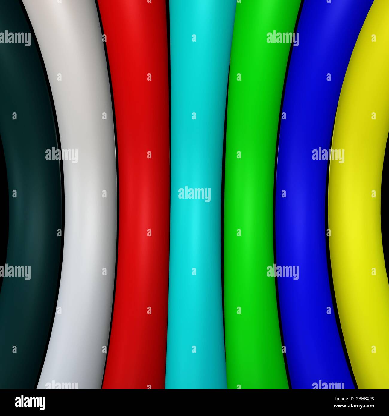 3D render- abstract patterns of colors, art work design isolated on ...