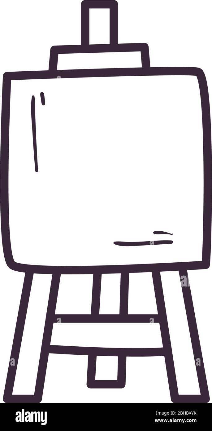 Paint board line style icon design, Art creativity school abstract and ...