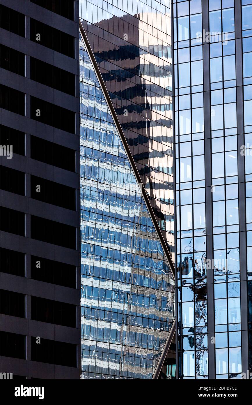 WA17444-00...WASHINGTON - Tall reflective buildings in Seattle. Stock Photo