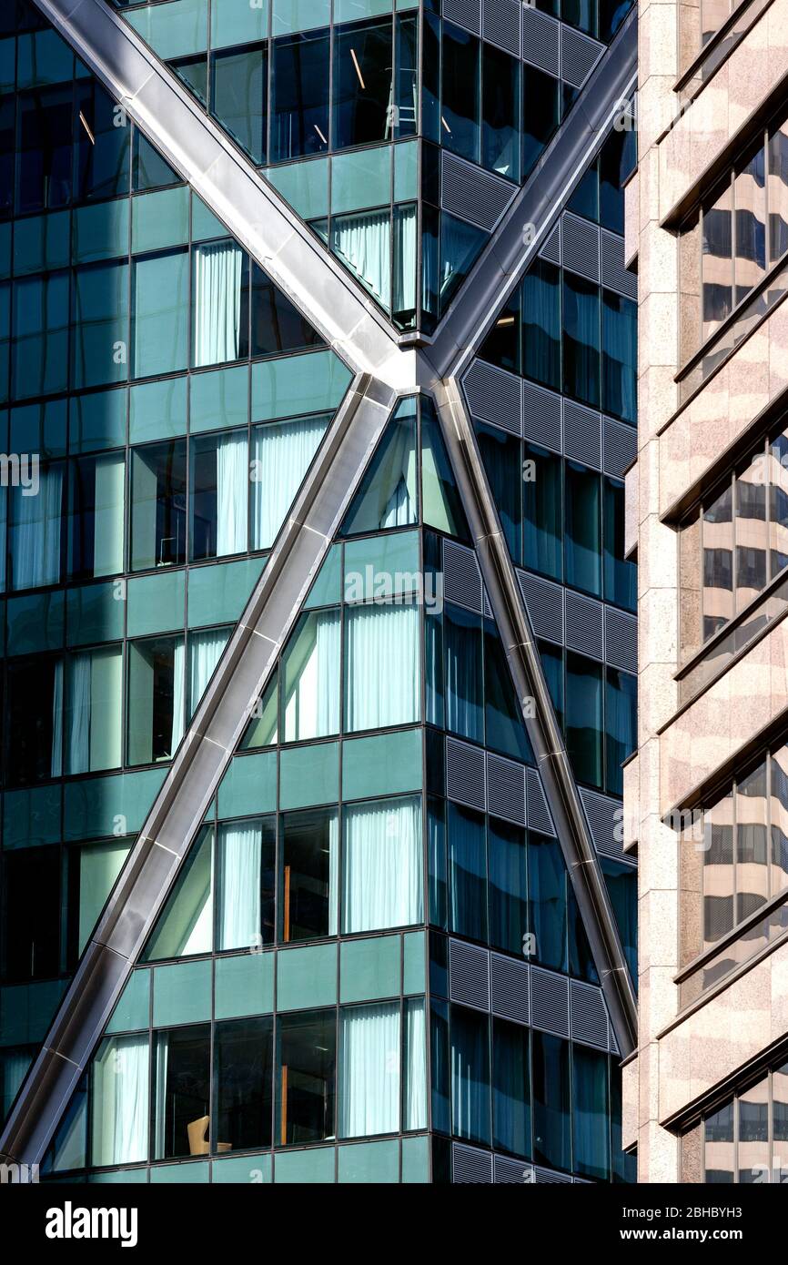 WA17446-00...WASHINGTON - Tall reflective buildings in Seattle. Stock Photo