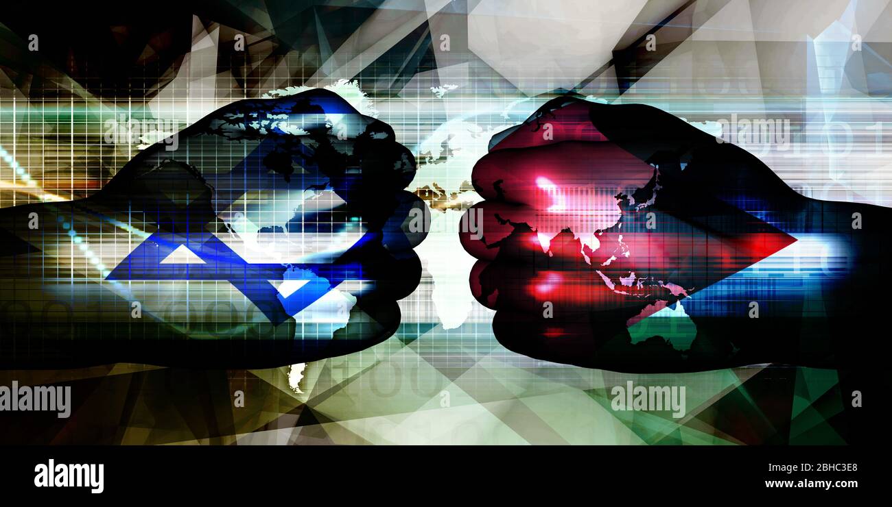 Israel vs Palestine Escalating Tensions as a Concept Stock Photo - Alamy