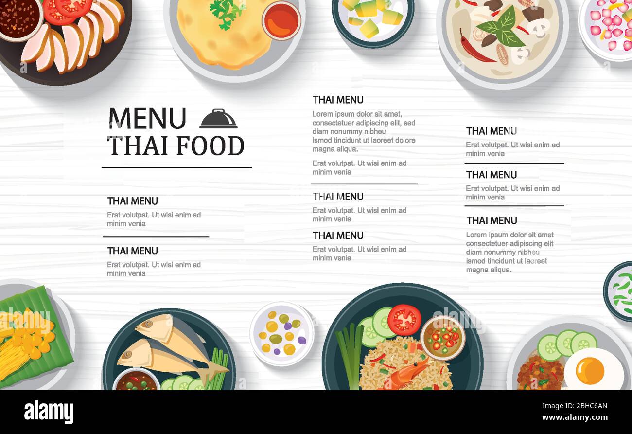 Thai food poster hi-res stock photography and images - Alamy