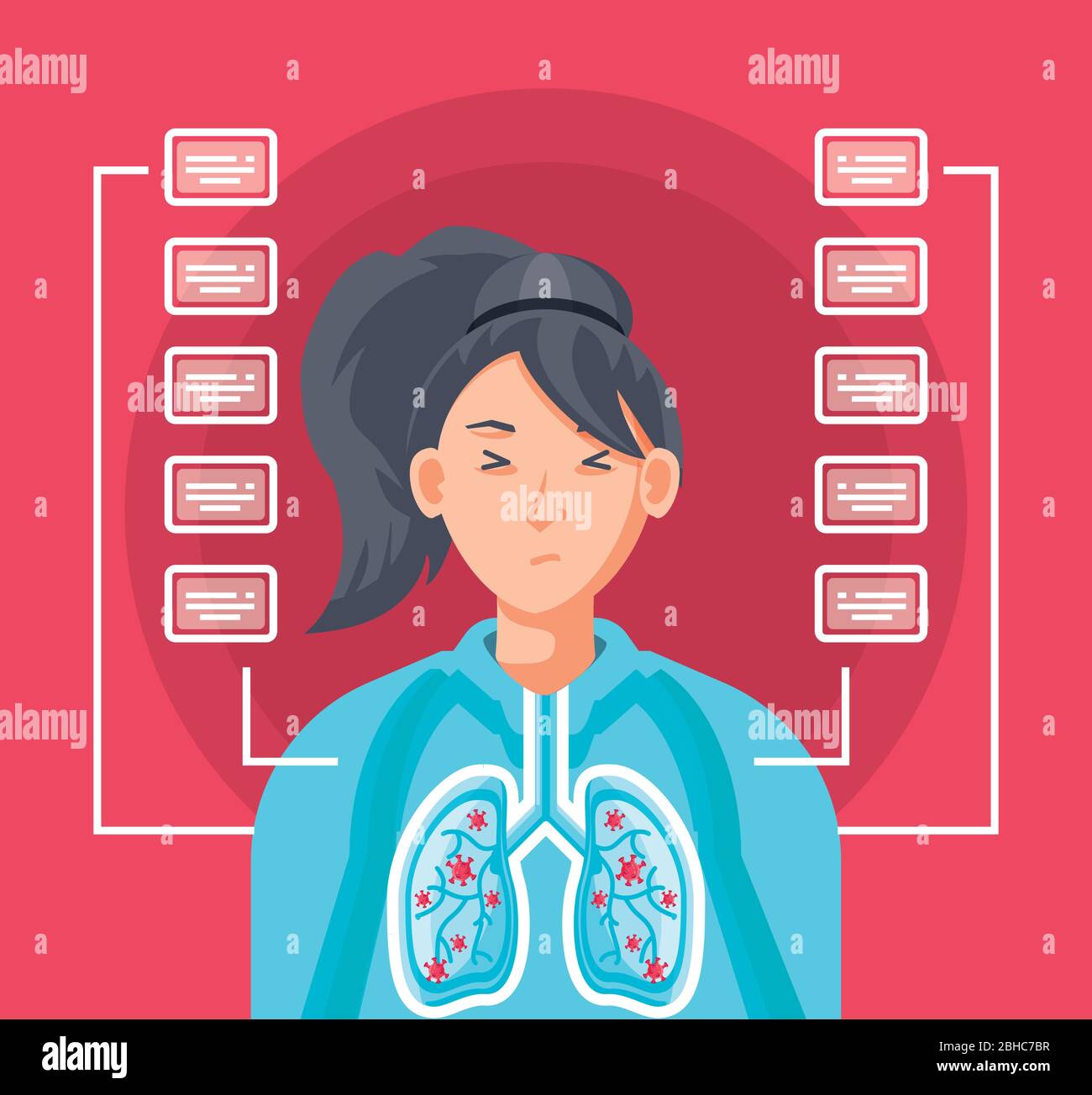 Affected by covid 19 Stock Vector Images - Alamy