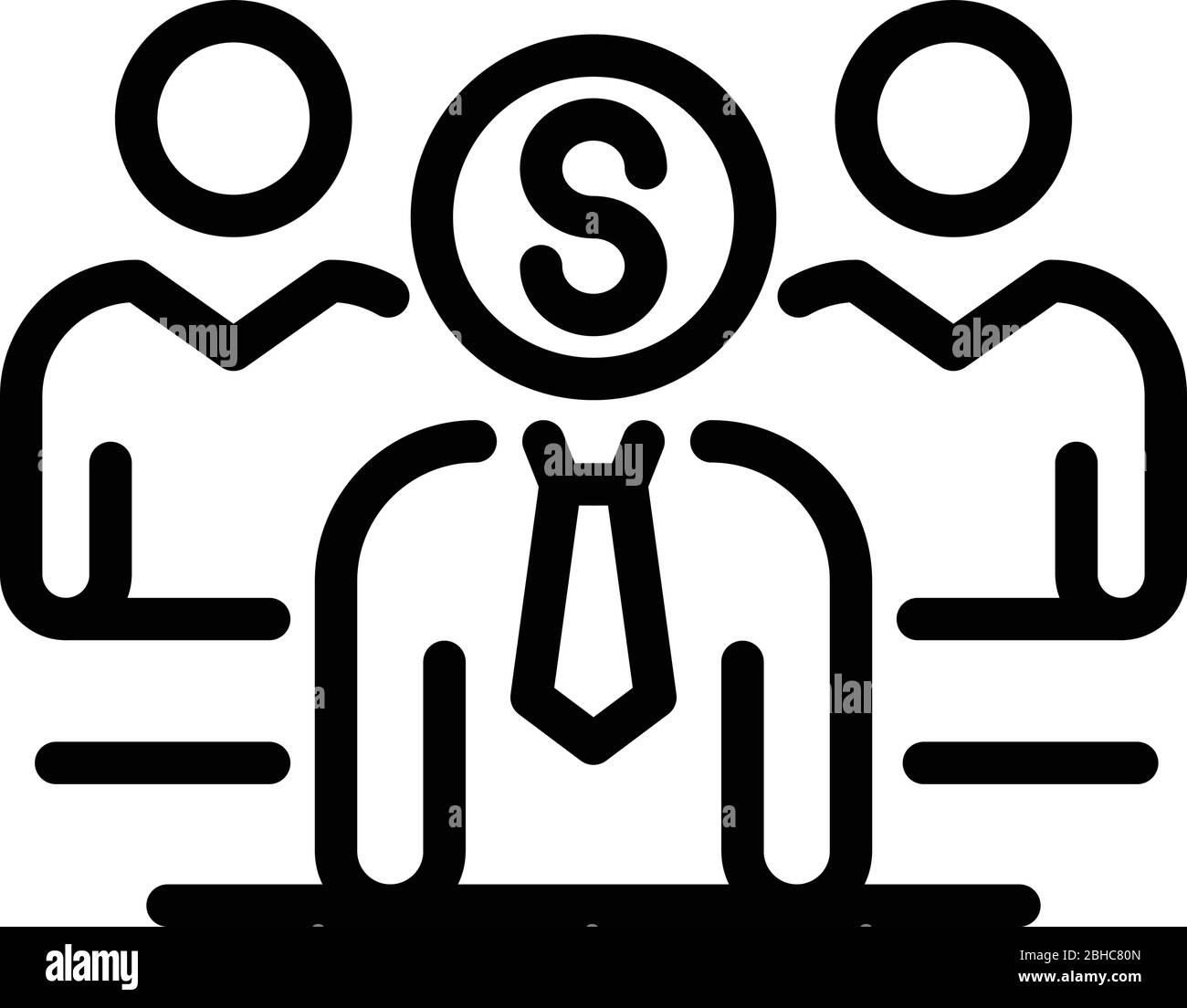 Business management icon, outline style Stock Vector Image & Art - Alamy