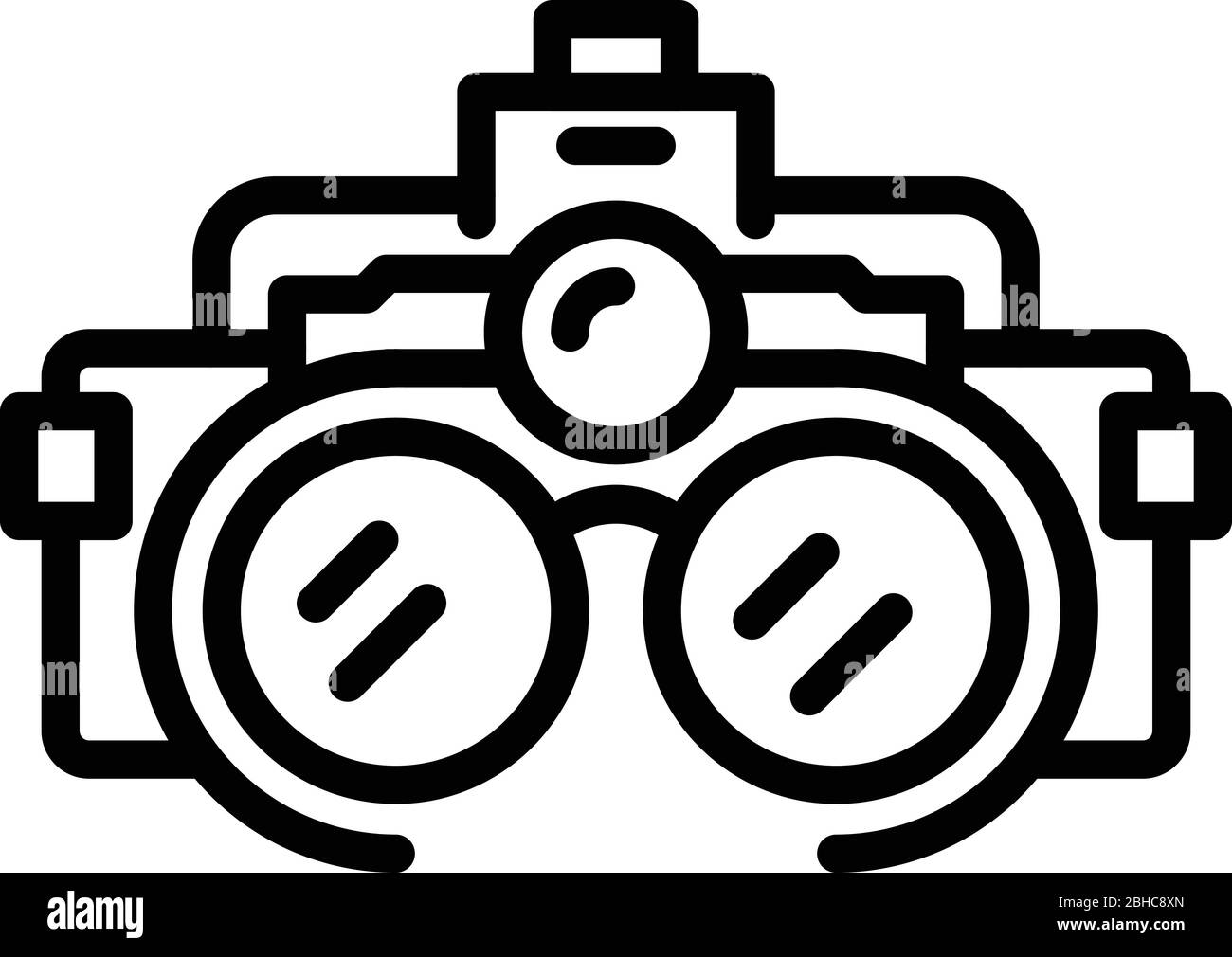 Binoculars icon, outline style Stock Vector Image & Art Alamy