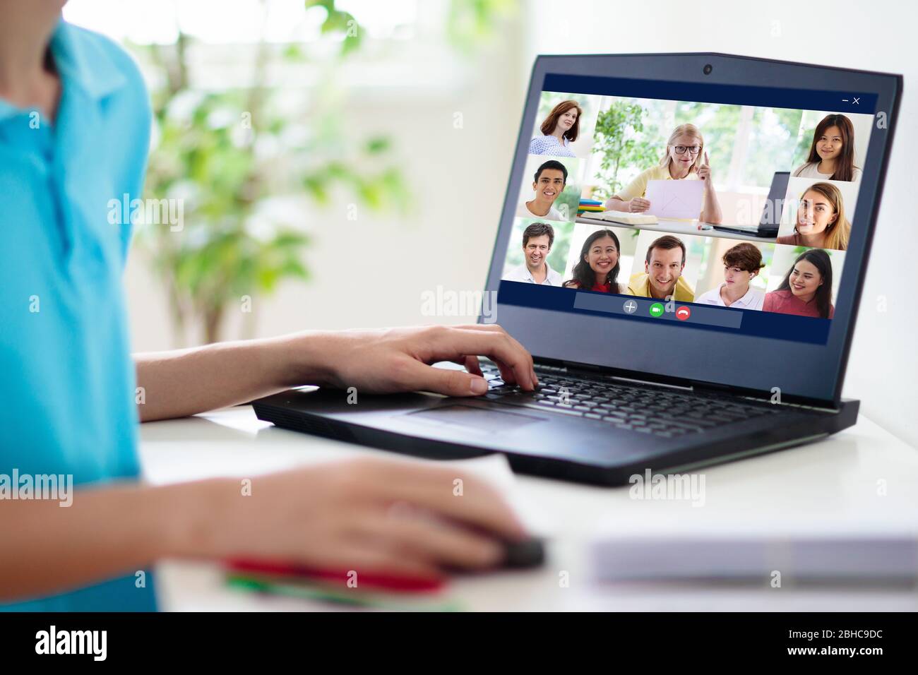 Do homework or play games. Watching video lessons. Online school. Online  schooling. Distant education. Pupil study digital technology. Educative  content. Schoolgirl surfing internet. Online course Stock Photo - Alamy