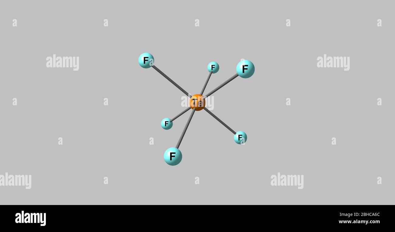 Tellurium Hexafluoride Is A Chemical Compound Of Tellurium And Fluorine With The Chemical Formula Tef6 It Is A Colorless Highly Toxic Gas With An Ex Stock Photo Alamy