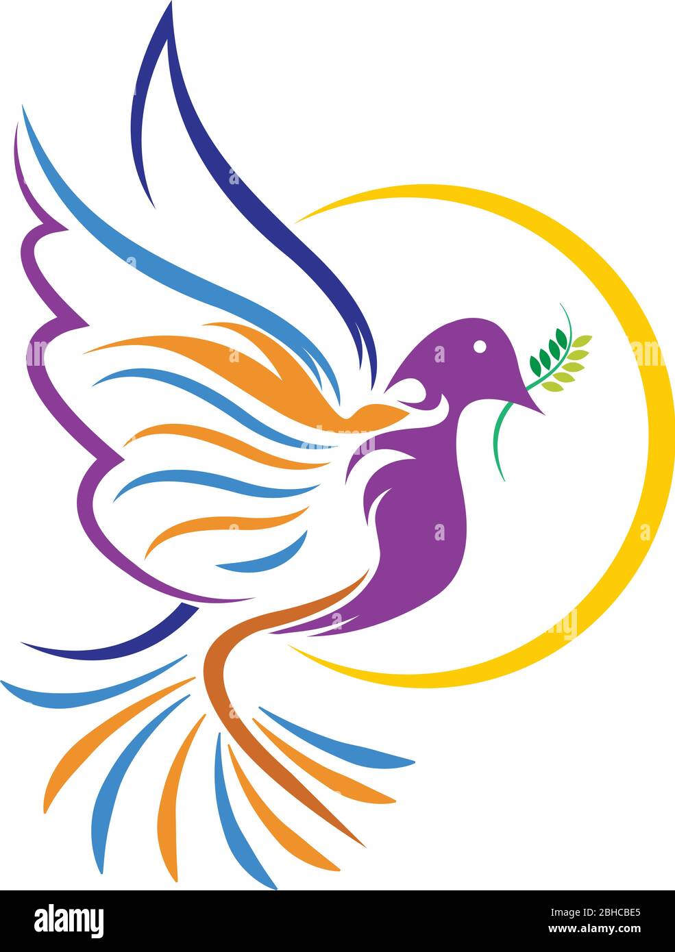 fly dove logo Stock Vector Image & Art Alamy