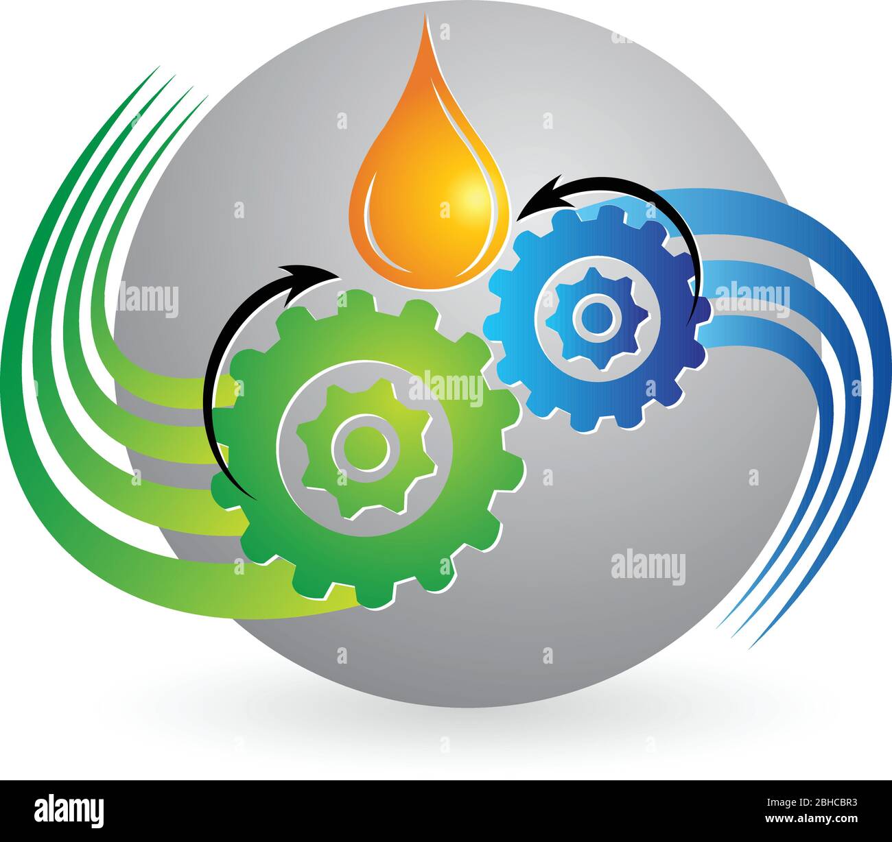 gear oil logo Stock Vector Image & Art Alamy