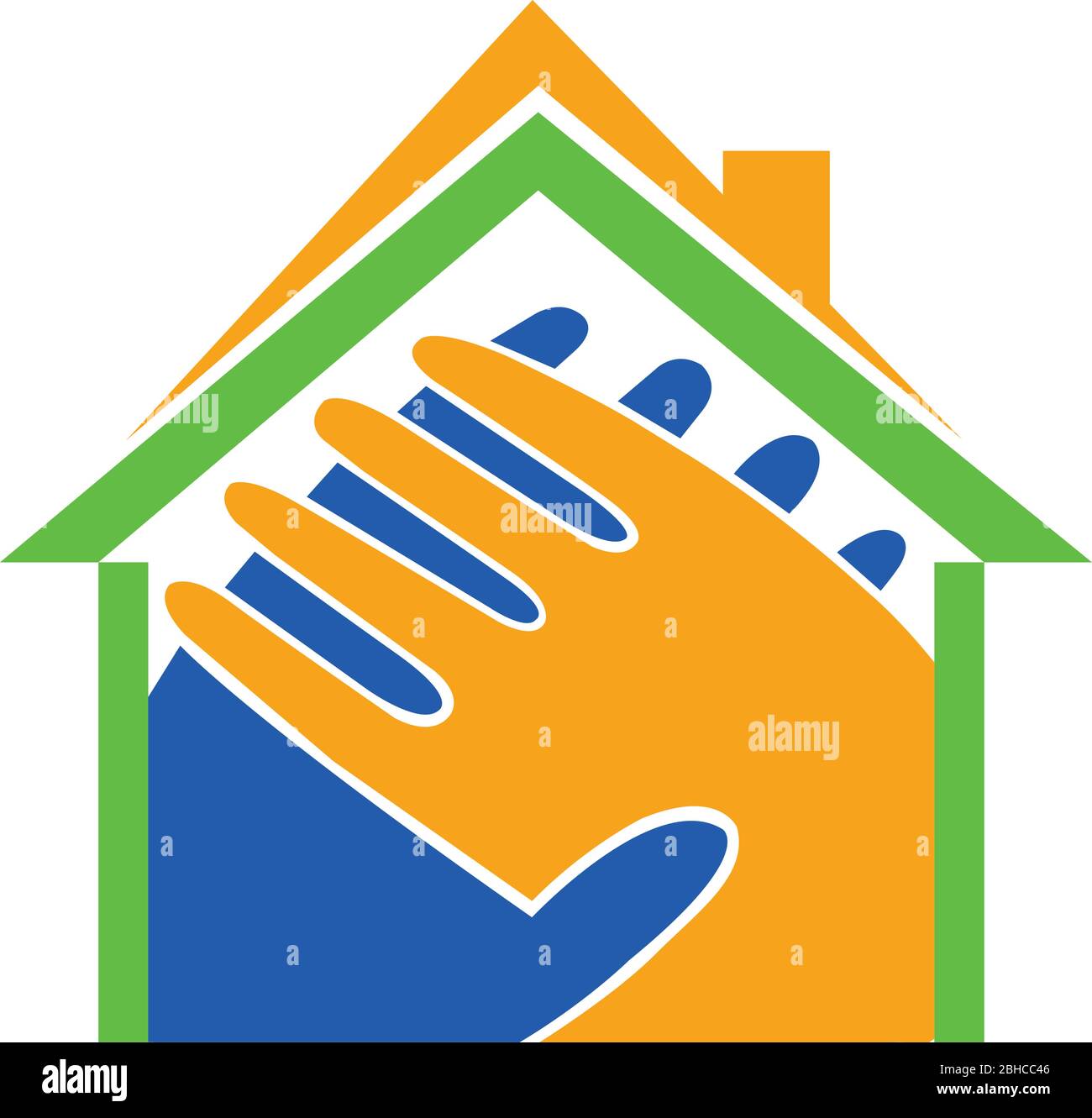 home heart logo Stock Vector Image & Art Alamy