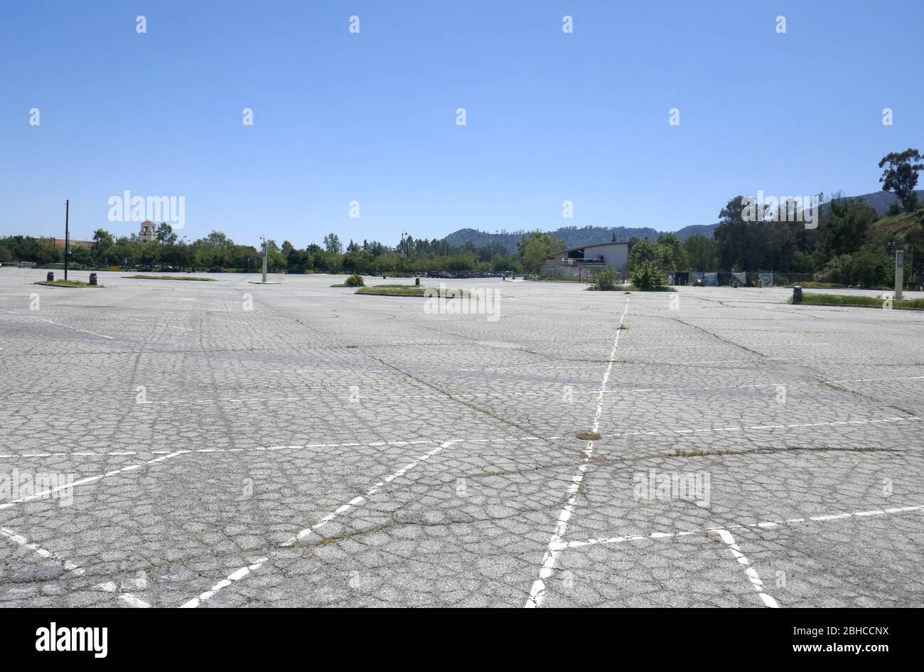 Empty parking lot Los Angeles California United States Stock Photo - Alamy