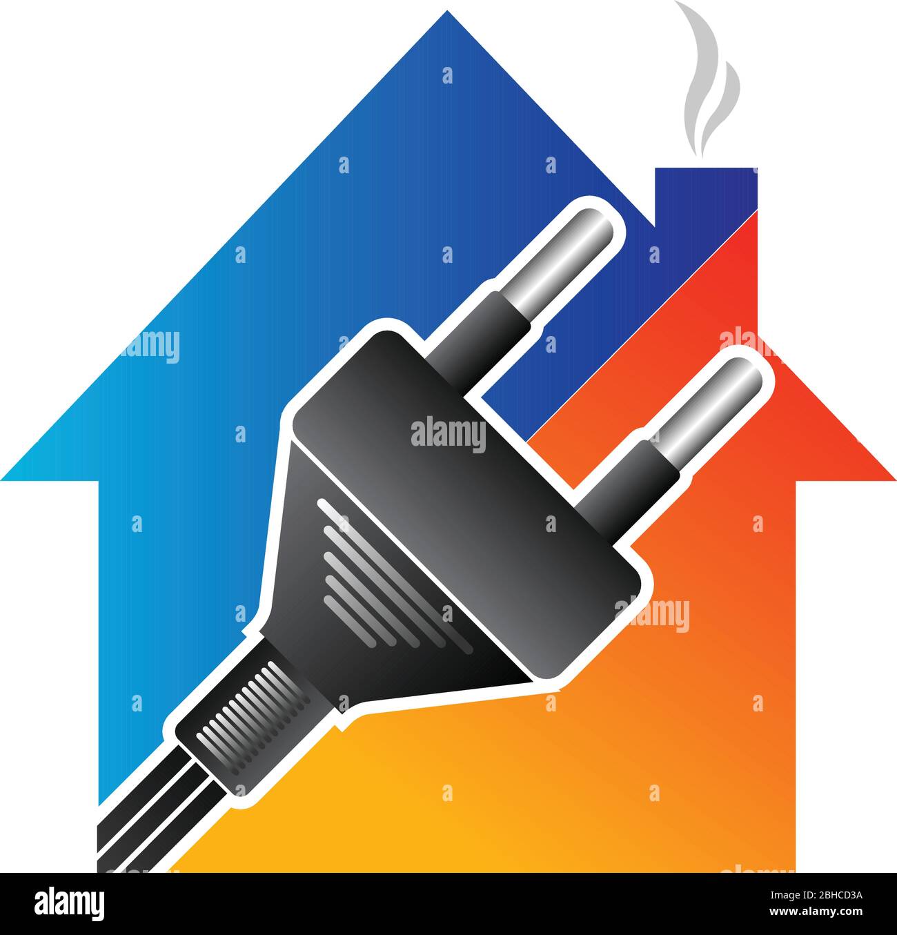 home electrical plug Stock Vector