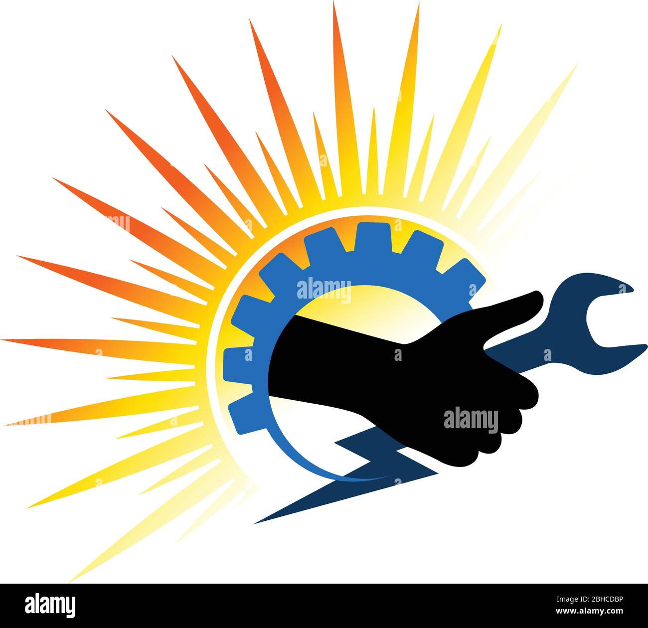 power hand tool logo Stock Vector Image & Art - Alamy