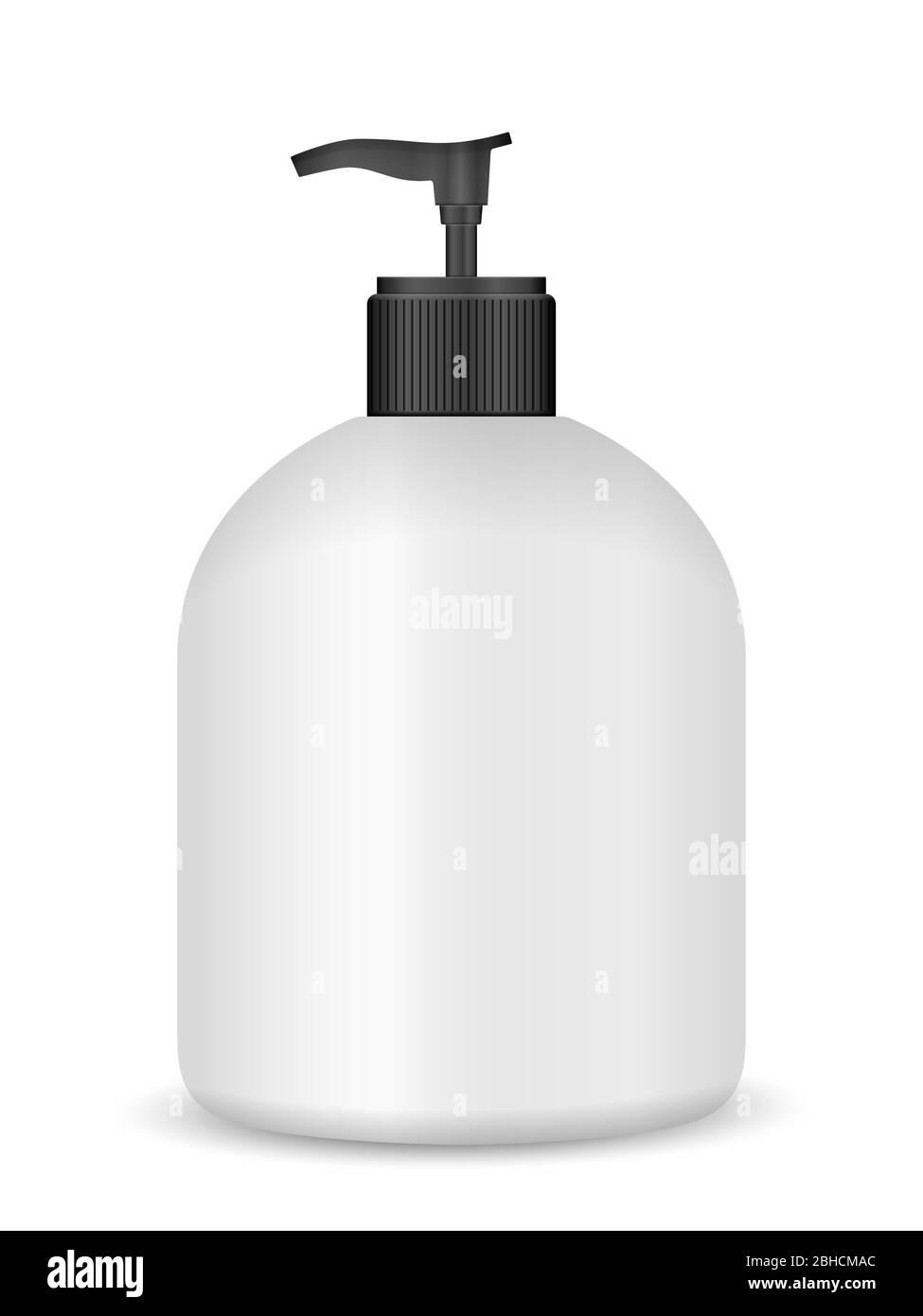 Liquid soap on a white background. Vector illustration Stock Photo - Alamy