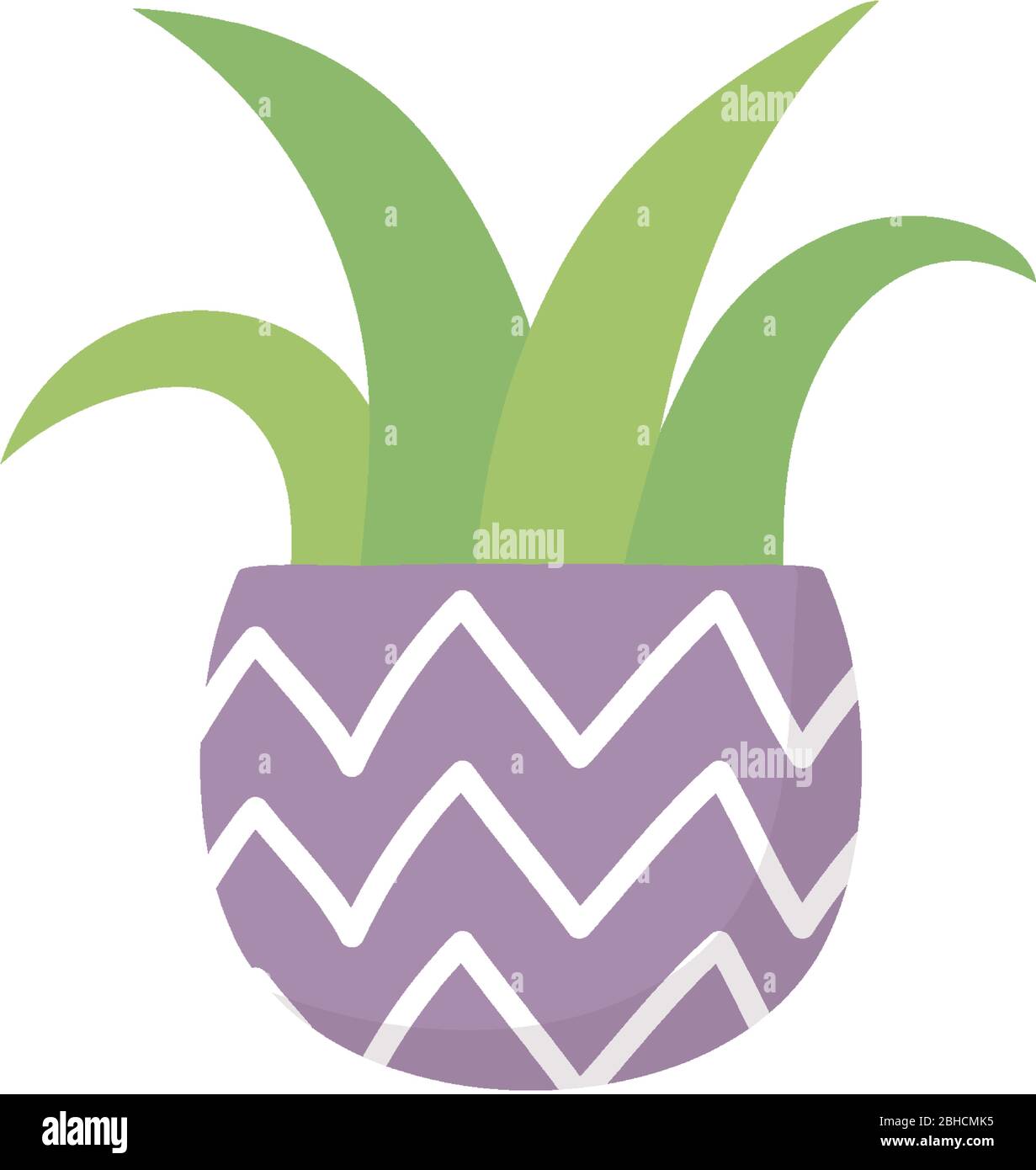 potted plant decoration isolated icon on white background vector ...
