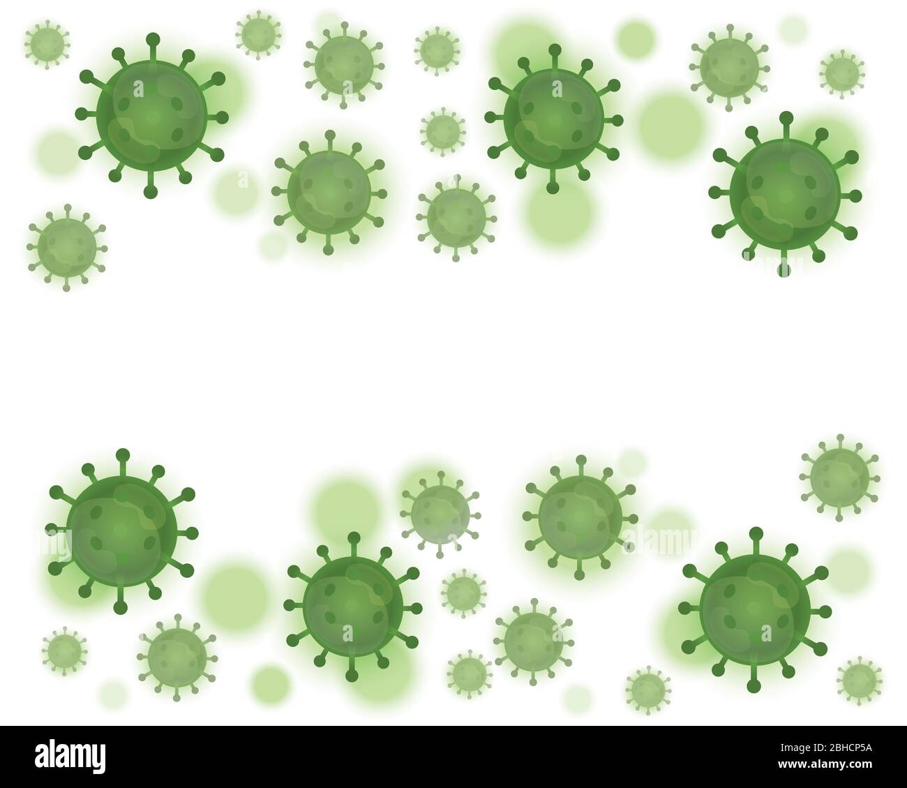 Graphic illustration of Corona virus, covid-19 background, Green virus