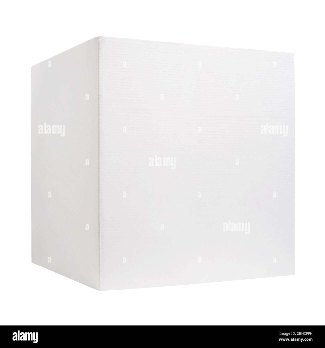 White paper box isolated on white background Stock Photo