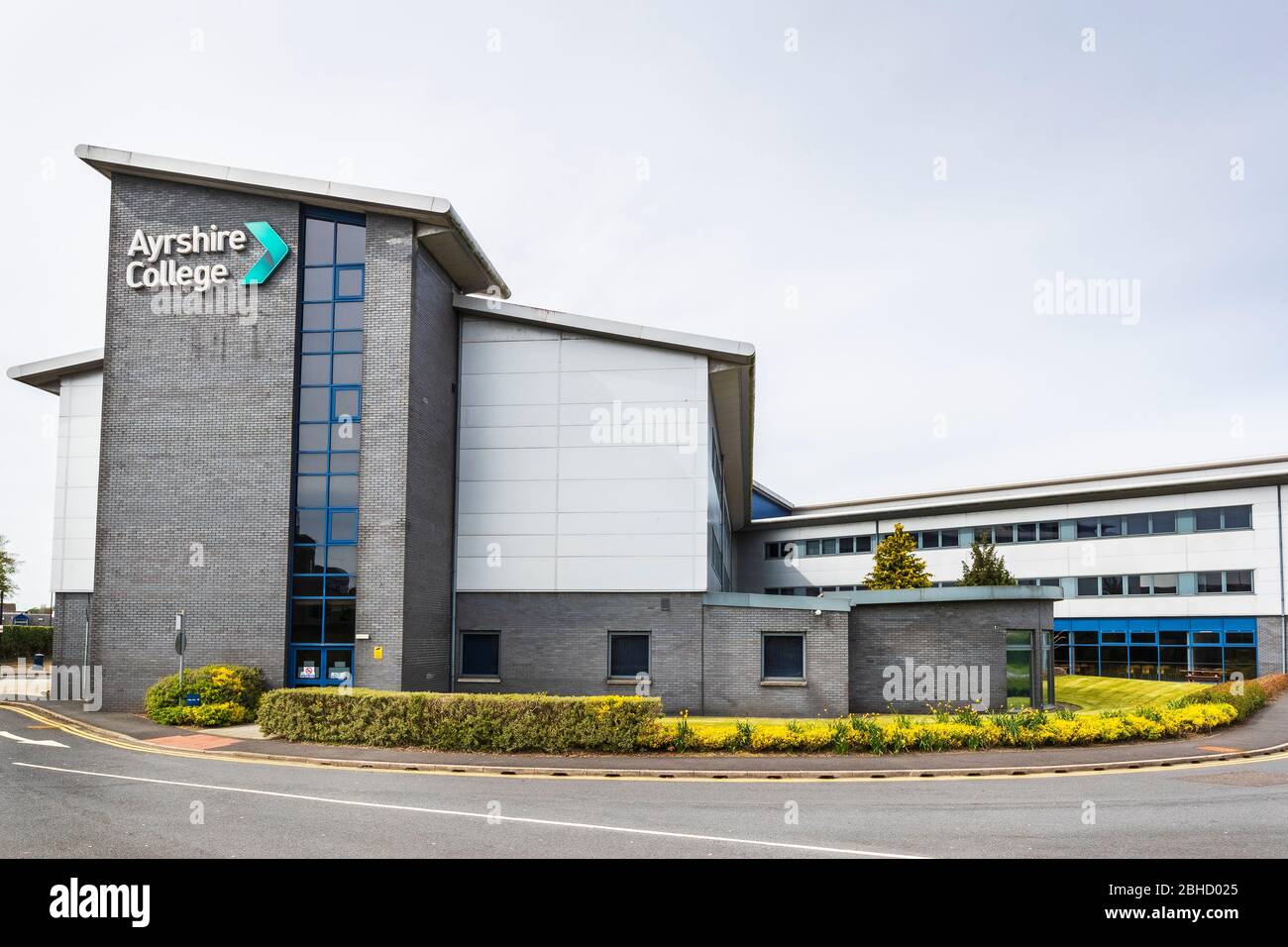 Ayrshire College, Kilwinning, Ayrshire, Scotland a college for tertiary and further education previously known as James Watt College Stock Photo