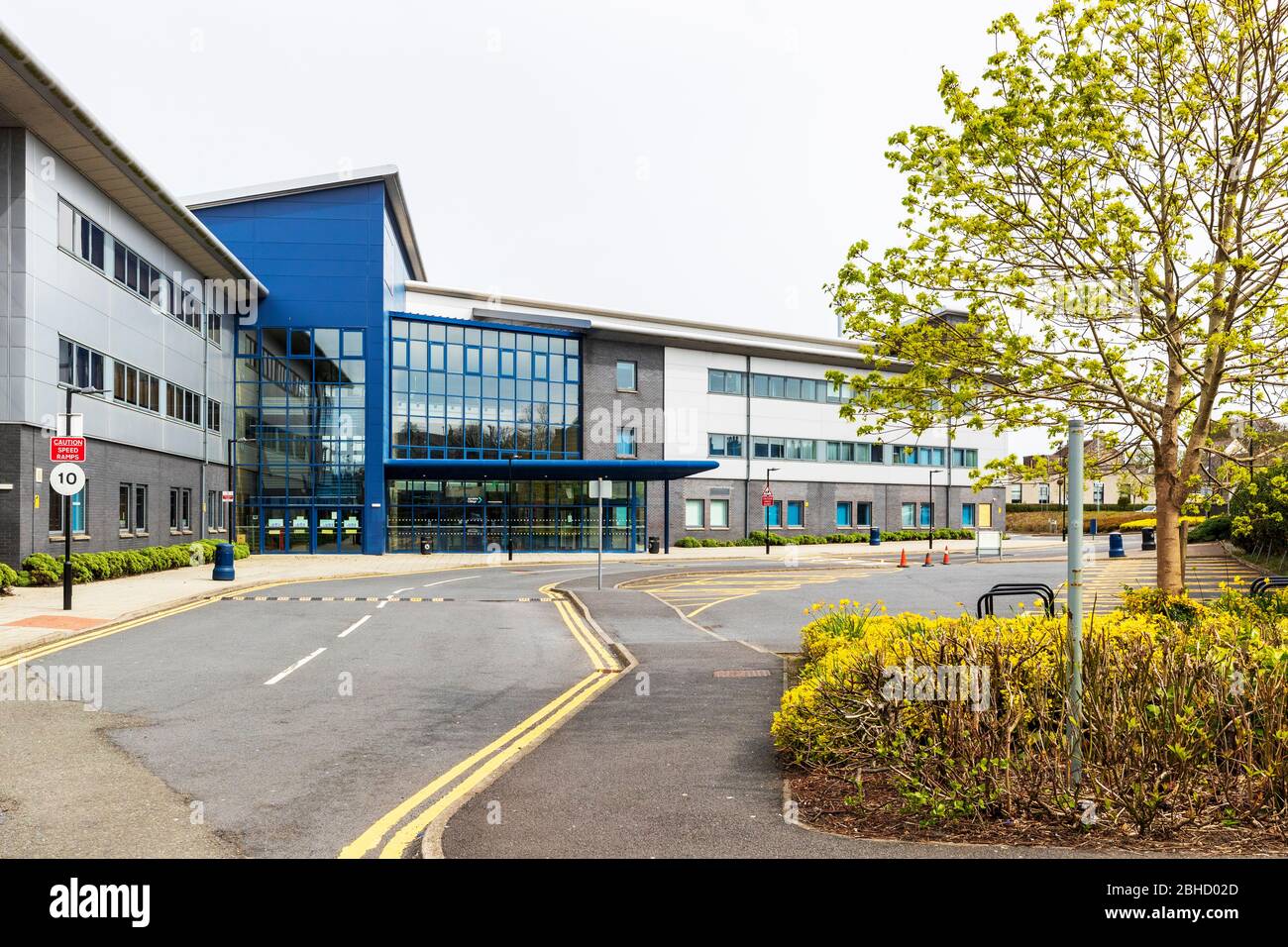 Ayrshire College, Kilwinning, Ayrshire, Scotland a college for tertiary and further education previously known as James Watt College Stock Photo