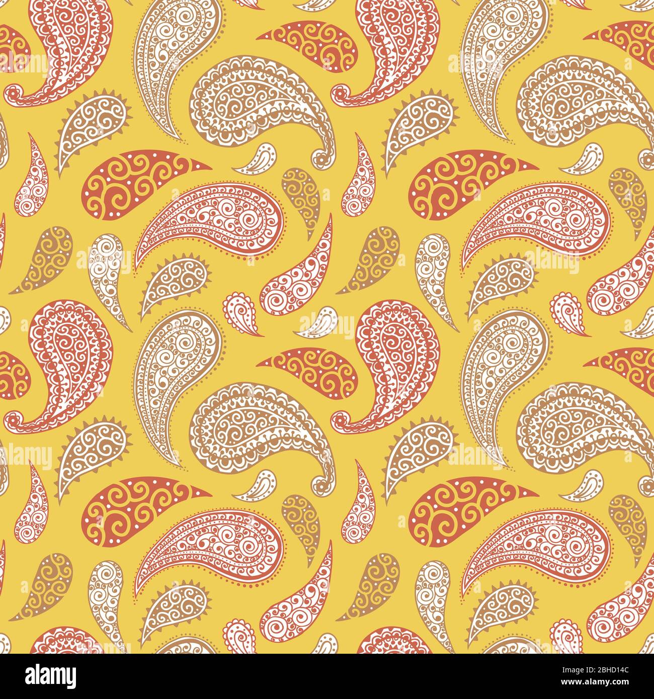 simple colorful paisley pattern