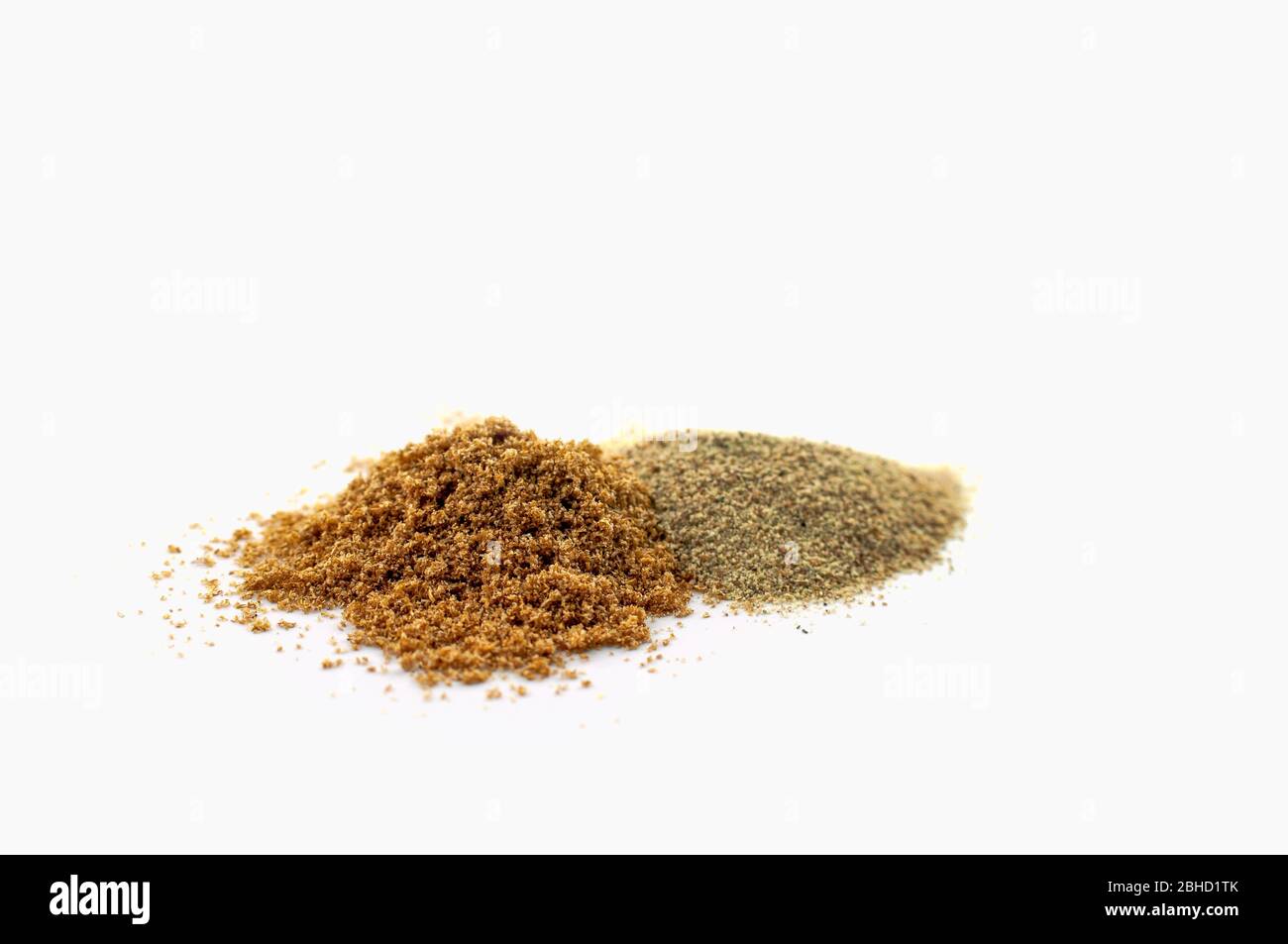 A pile of ground peppers of various types at different grindings