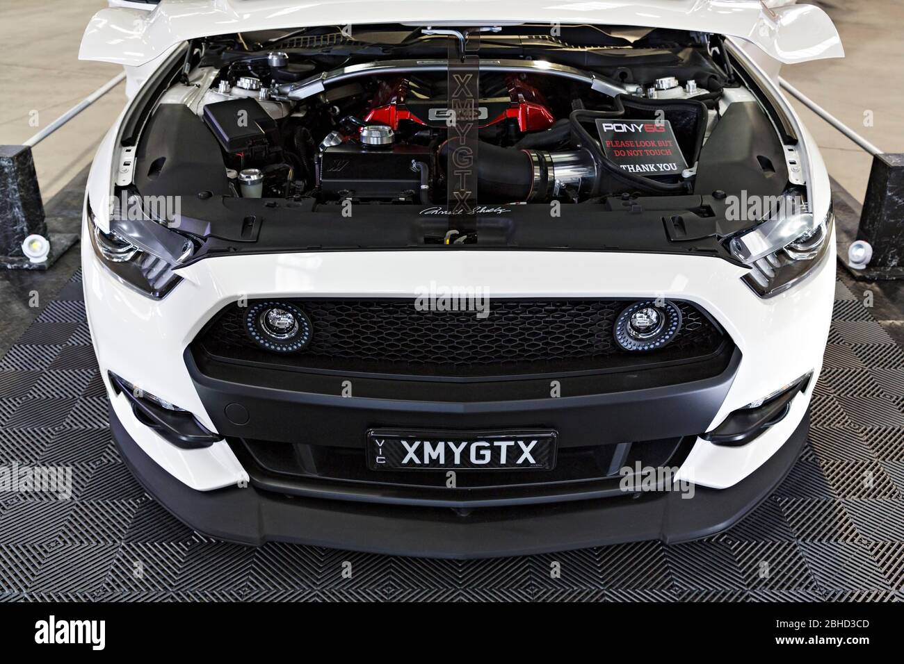 Automobiles /   American made GTX Ford Mustang displayed at a motor show in Melbourne Victoria Australia. Stock Photo