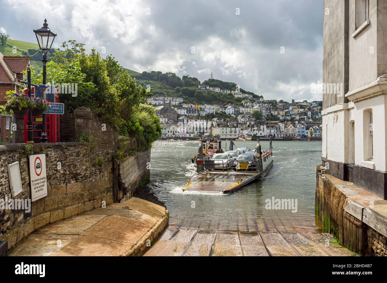 Lower Ferry at Kingswear and Dartmouth on the River Dart in Devon