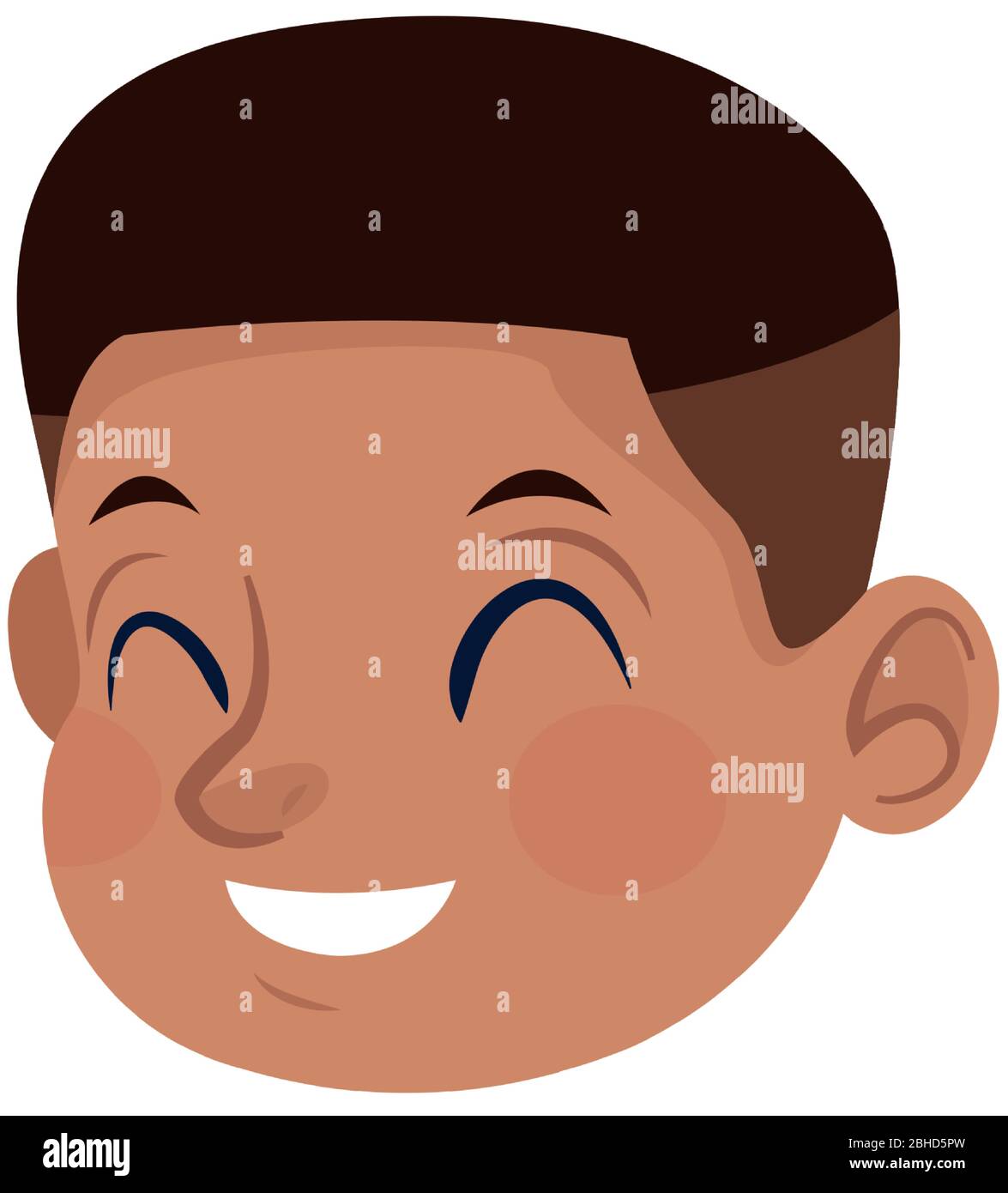 cute little afro boy head character Stock Vector Image & Art - Alamy