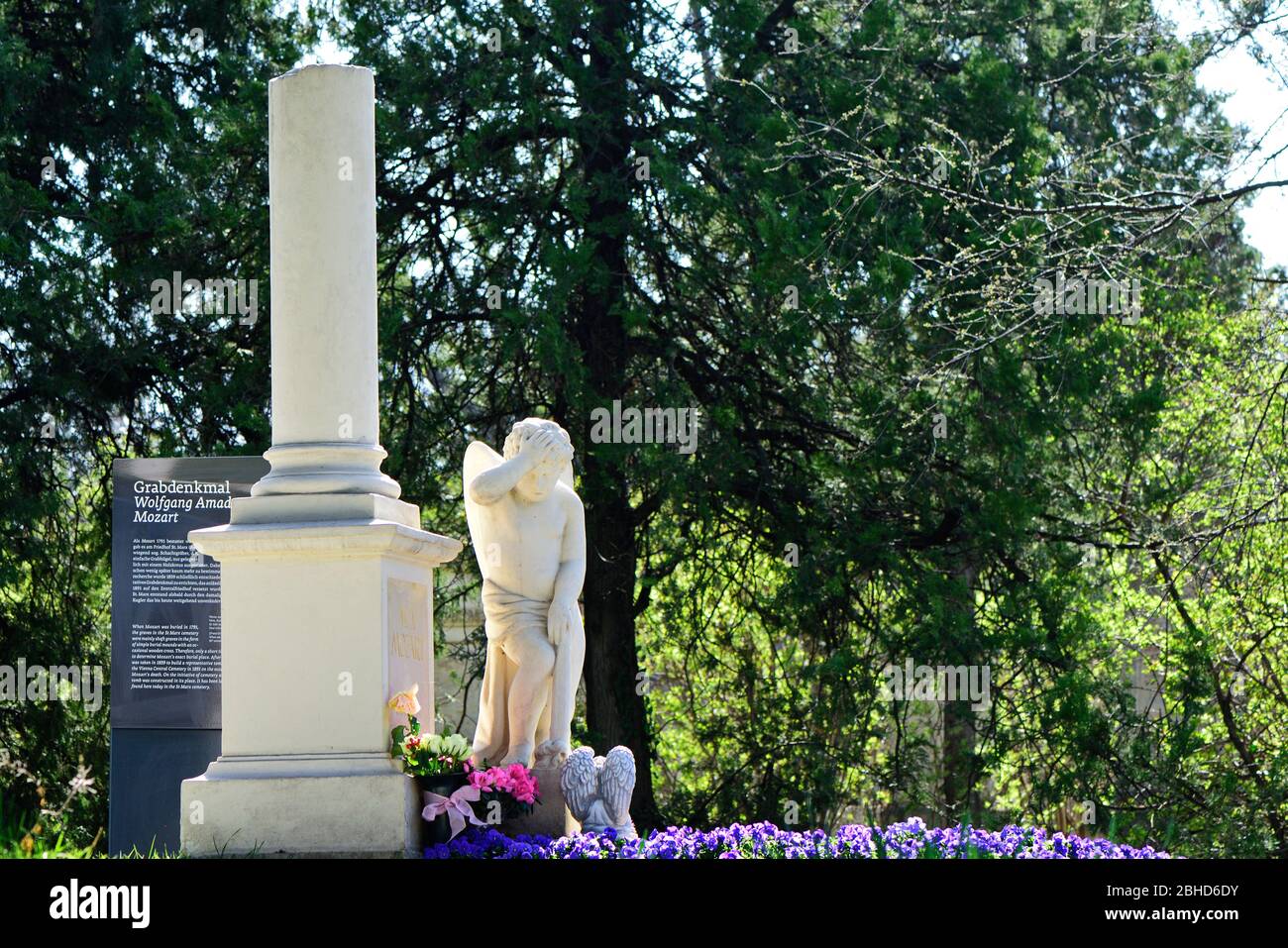Vienna, Austria, Sankt Marx Cemetery Park. The area was occupied as a 'Communal Cemetery' from 1784 to 1874. Oldest surviving cemetery in Vienna Stock Photo