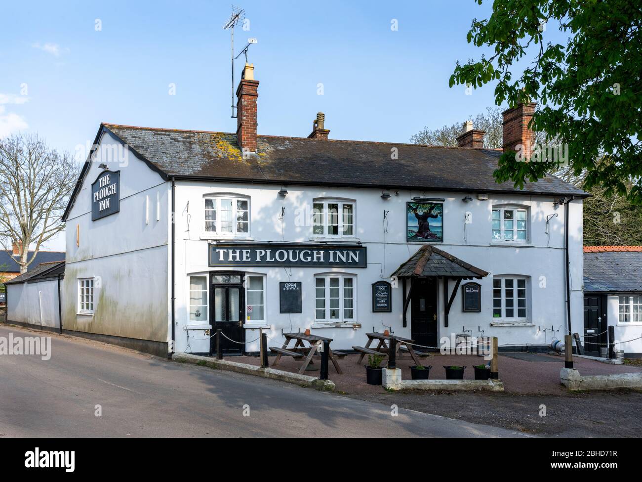 The Plough Inn, Monxton Road, Grateley, Andover, Hampshire, England, UK Stock Photo