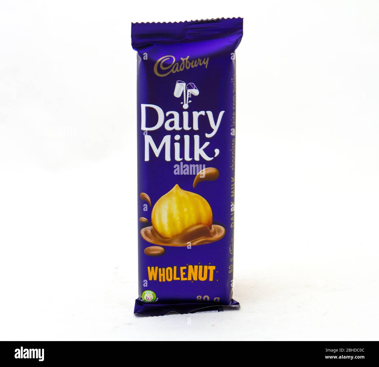 Cadbury dairy milk whole nut milk chocolate bar Cut Out Stock Images
