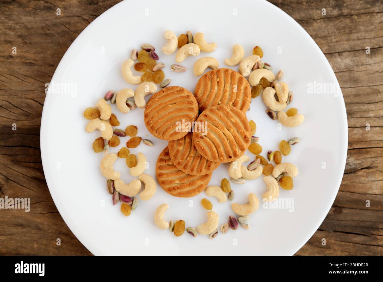 Cookies or biscuits with dry fruits. Healthy food Stock Photo Alamy